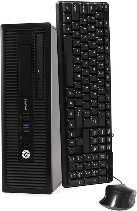 HP EliteDesk 800 G1 SFF High Performance Business Desktop Computer, Intel Quad Core i5-4590 upto 3.7GHz, 16GB RAM, 1TB HDD, 256GB SSD (boot), DVD, WiFi, Windows 10 Professional (Renewed)