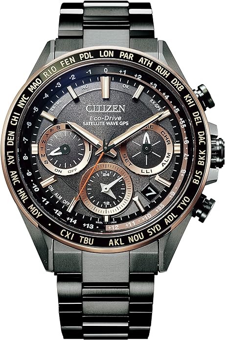 Citizen Attesa CC4016-67E Eco-Drive GPS Satellite Radio Clock Double Direct Flight ACT Line Men's Black