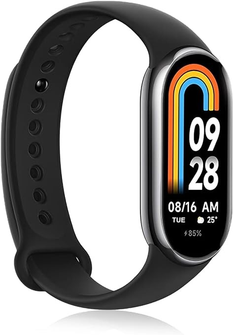 Xiaomi Mi Band 8 Smart Bracelet 1.62“ AMOLED Screen Heart Rate Blood Oxygen Bluetooth Sport Watch Fitness Traker Watch(Global Version Black) (M2239B1)