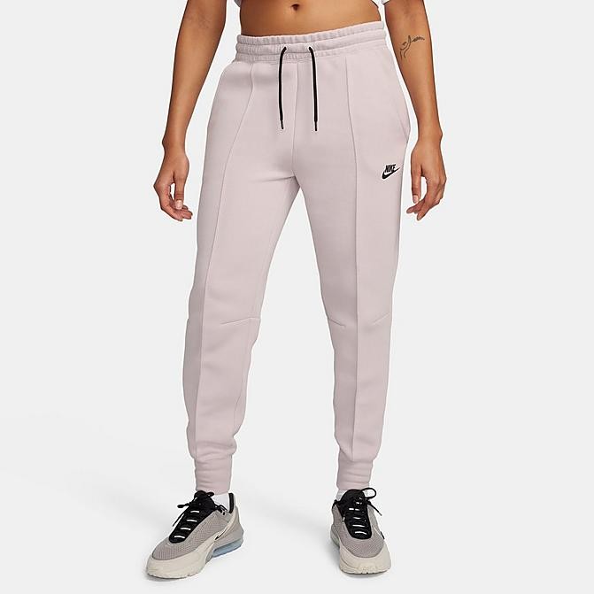 WOMEN'S NIKE SPORTSWEAR TECH FLEECE JOGGER PANTS Platinum Violet/Black