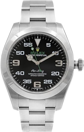 Rolex Air King Black Dial Stainless Steel Men's Watch 116900BKAO