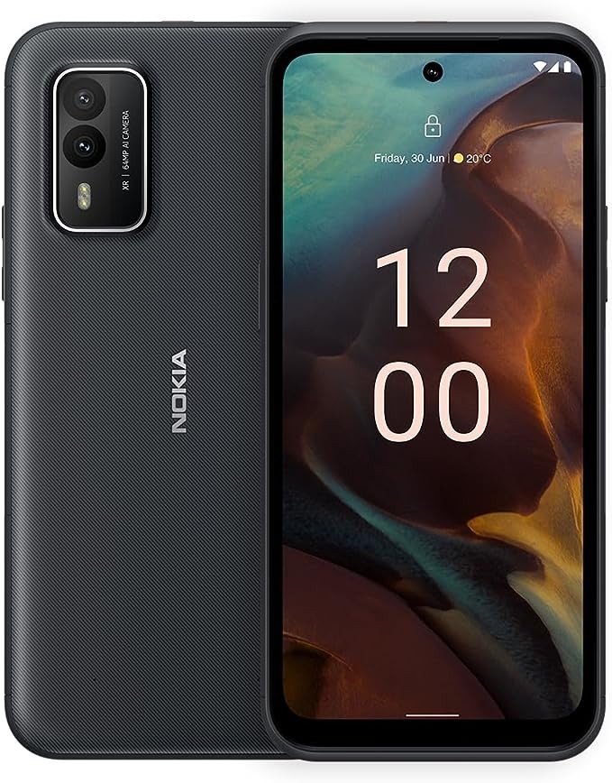 Nokia XR21 5G | Android 12 | Unlocked Rugged Smartphone | Dual SIM | US Version | 6/128GB | 6.49-Inch Screen | 64MP Dual Camera | Midnight Black Visit the Nokia Store