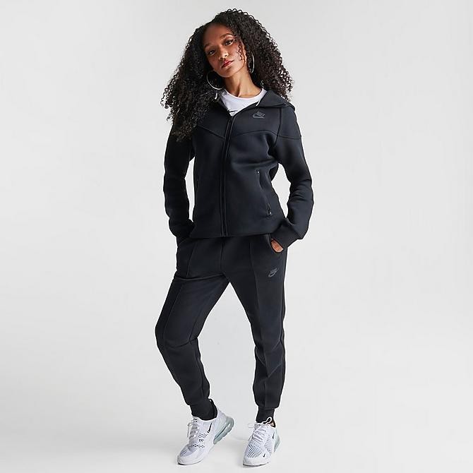 WOMEN'S NIKE SPORTSWEAR TECH FLEECE JOGGER PANTS Luminous Mineral/Black