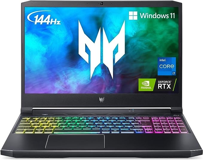 Acer Predator Helios 300 PH315-54-760S Gaming Laptop | Intel i7-11800H | NVIDIA GeForce RTX 3060 GPU | 15.6" FHD 144Hz 3ms IPS Display | 16GB DDR4 | 512GB SSD | Killer WiFi 6 | RGB Keyboard