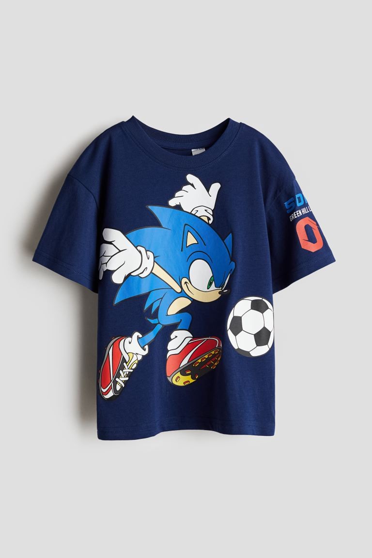 Printed T-shirt Blue/Sonic the Hedgehog