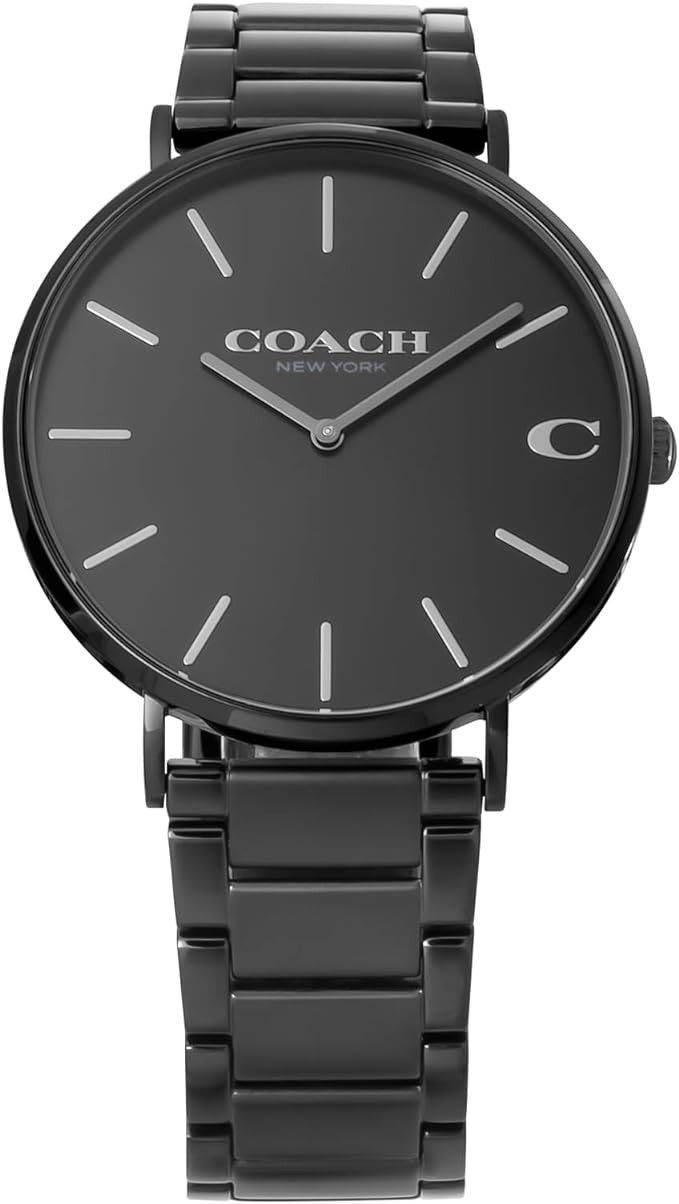 Coach Men's Wristwatch, Quartz and Water Resistant for Everyday Life