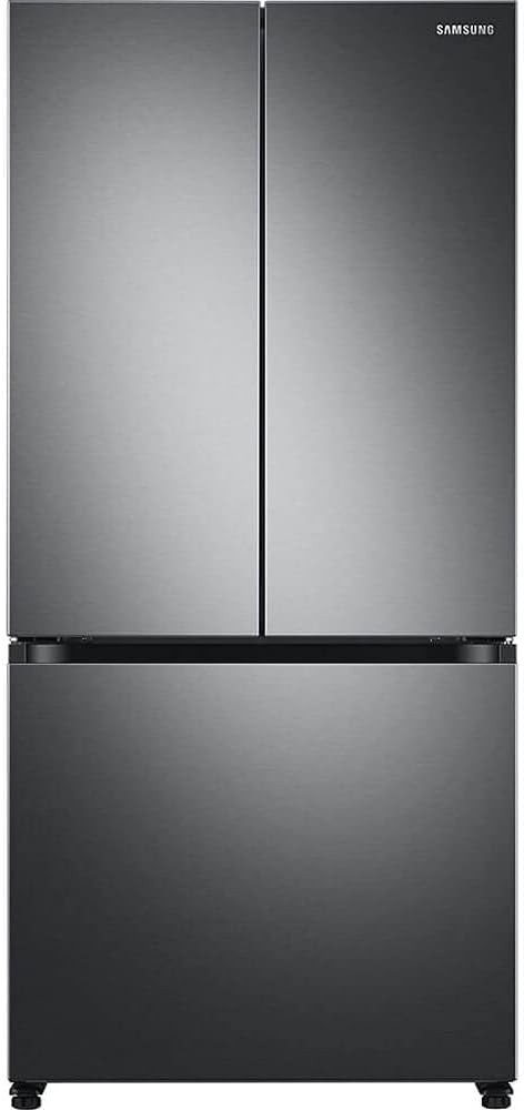 SAMSUNG RF18A5101SG 18 Cu. Ft. Smart Counter Depth French Door Refrigerator - Black Stainless