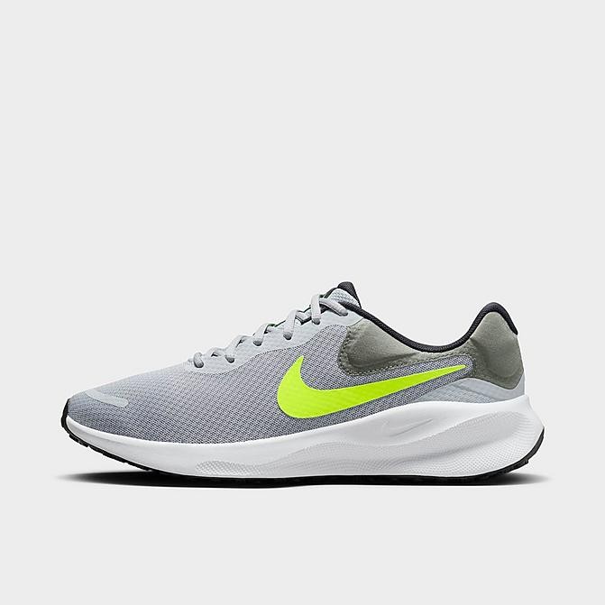 MEN'S NIKE REVOLUTION 7 ROAD RUNNING SHOES Wolf Grey/Smoke Grey/Black/Volt