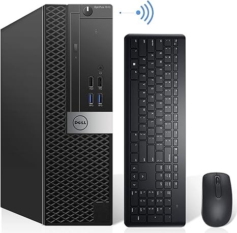 Dell OptiPlex 7040 SFF Desktop Computer PC Intel Quad Core i7-6700 3.40GHz AX200 Built-in WiFi 6 Bluetooth 32GB DDR4 512GB NVMe M.2 SSD 2TB HDD HDMI Wireless Keyboard & Mouse Windows10 Pro (Renewed)