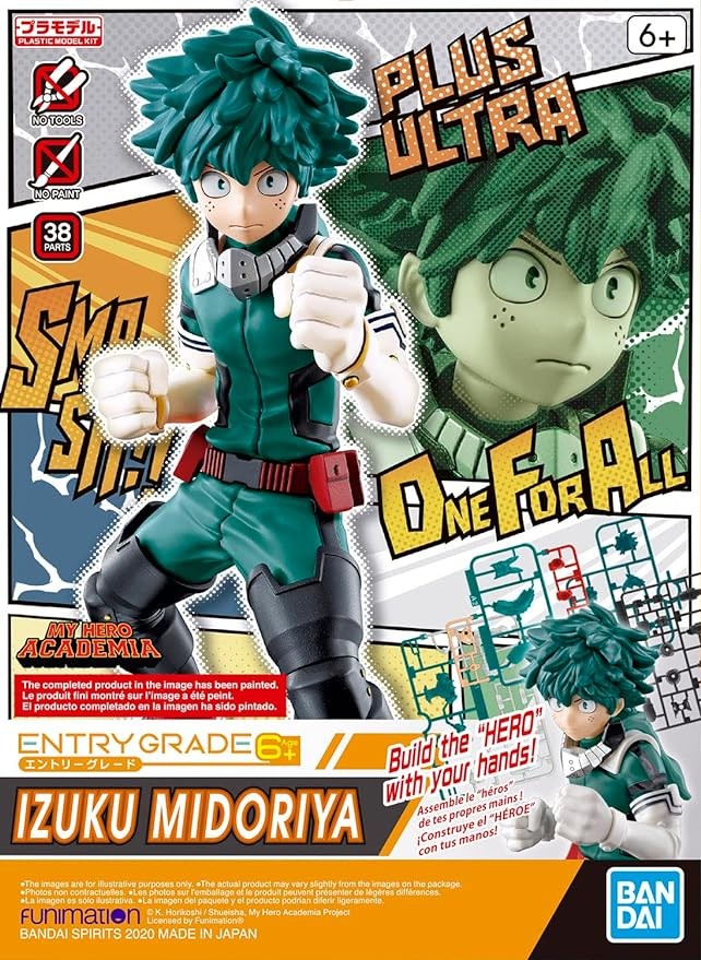 Bandai Hobby - My Hero Academia - Izuku Midoriya (New Ver.), Bandai Spirits Entry Grade Model Kit