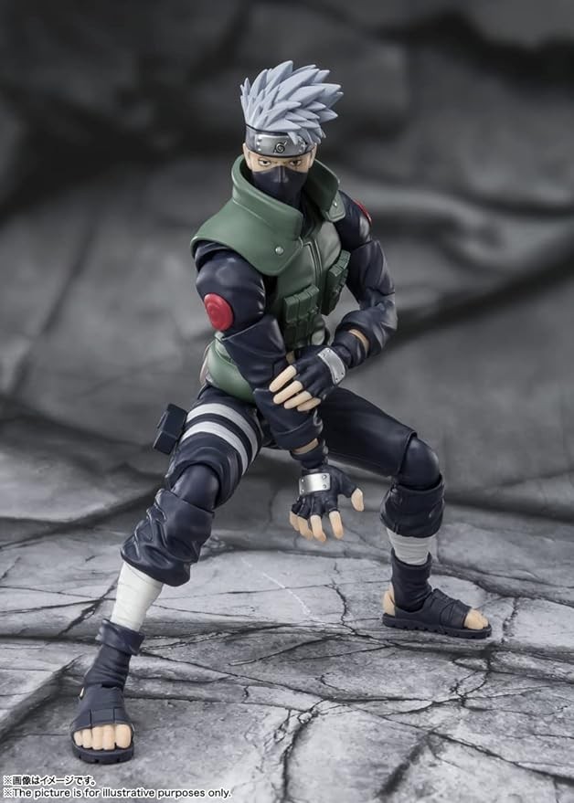 TAMASHII NATIONS - Naruto Shippuden - Kakashi Hatake (The famed Sharingan Hero), Bandai Spirits S.H.Figuarts Action Figure