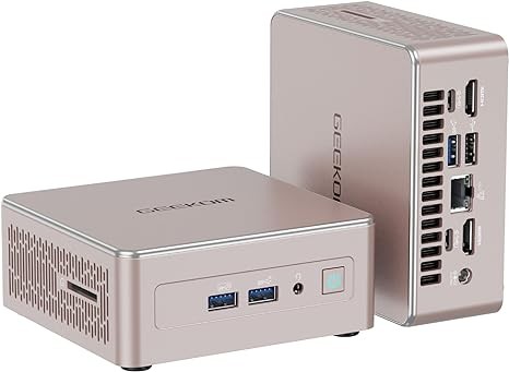 GEEKOM A5 Mini PC, AMD Ryzen 7 5800H(8C/16T, up to 4.4GHz), 32GB DDR4&512GB M.2 PCIe NVMe SSD, Vega 8 Graphics, Windows 11 Pro Desktop Computer Support 8K UHD/Wi-Fi 6/Bluetooth 5.2/USB 3.2