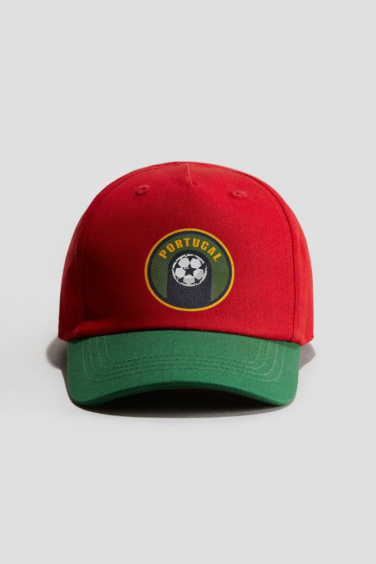 Cotton Twill Cap Red/Portugal