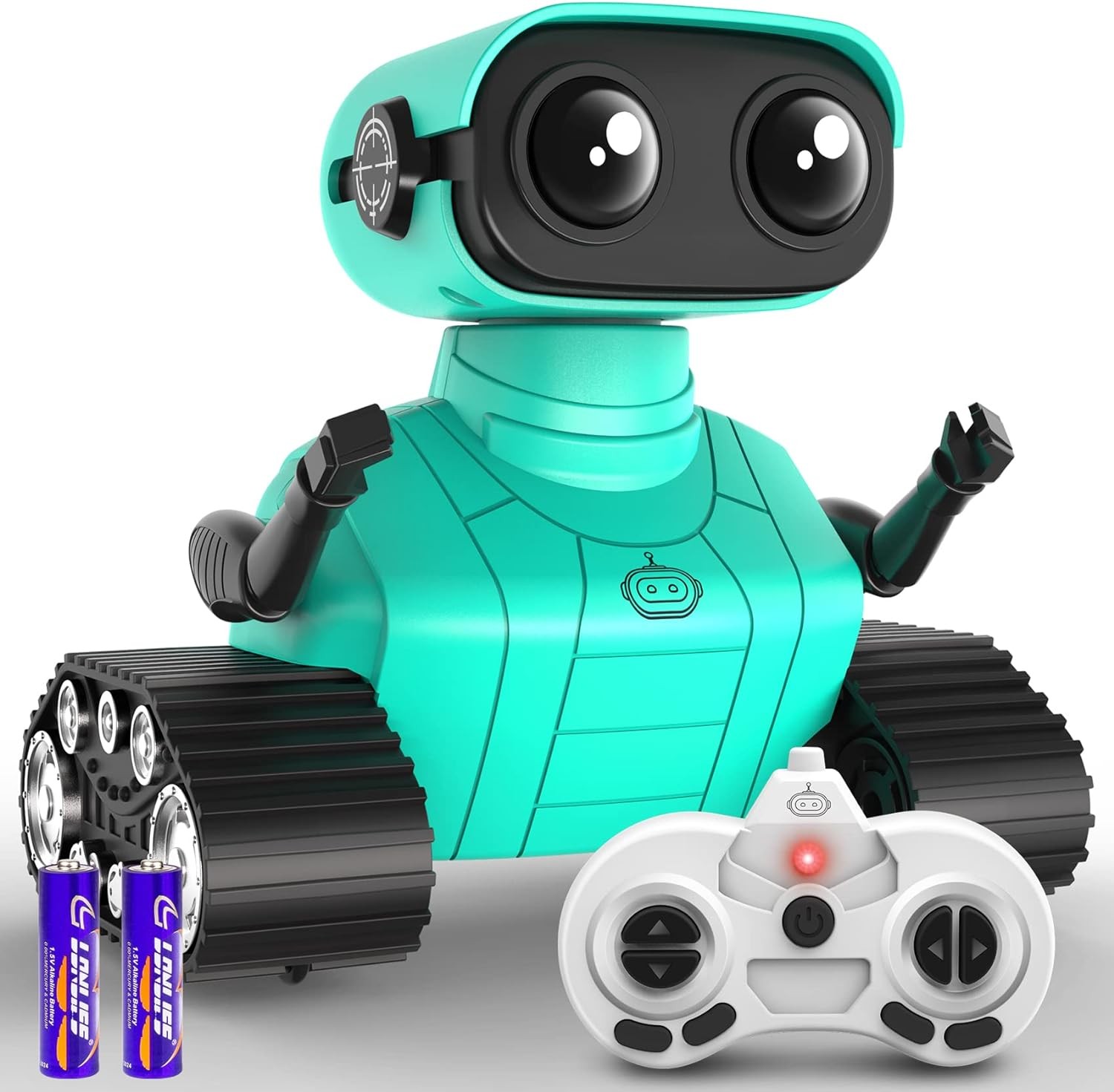 Robot Toys - Kids Toys Rechargeable RC Robots, Remote Control Toy with Auto-Demonstration, Flexible Head & Arms, Dance Moves, Music, Shining LED Eyes, Girls Boys Toys Birthday