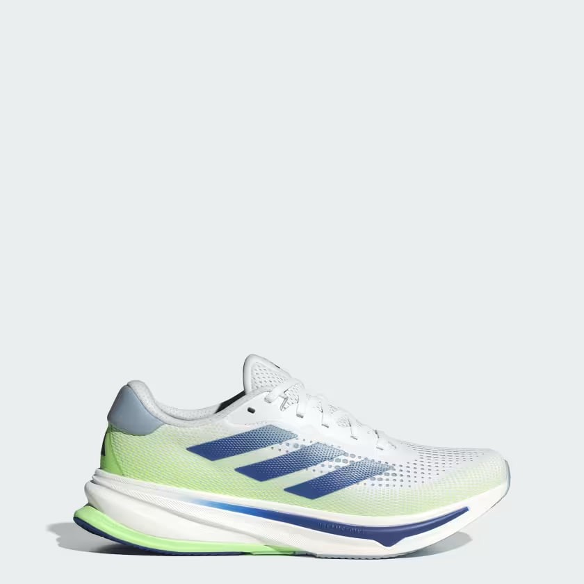 SUPERNOVA RISE SHOES Cloud White / Wonder Blue / Green Spark